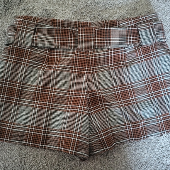 NWT Free People Sage Mini Skort / Brown Combo - Picture 4 of 9